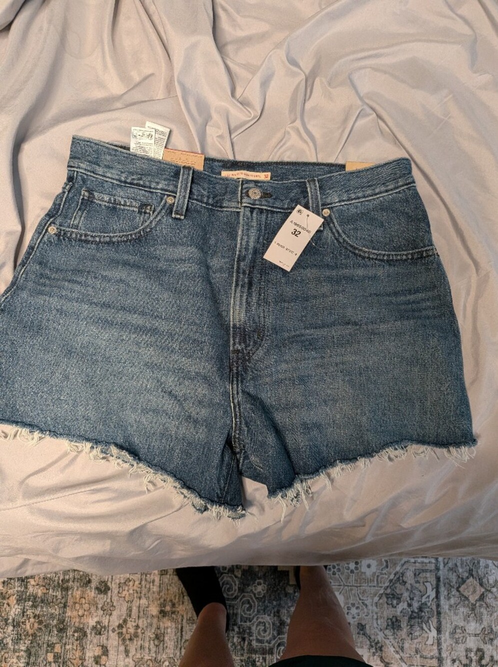 Levi's Blue Denim Cutoff Shorts